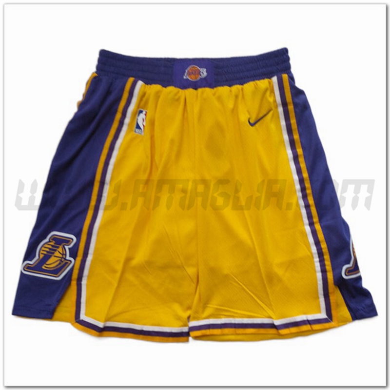Pantaloncini NBA Los Angeles Lakers Giallo