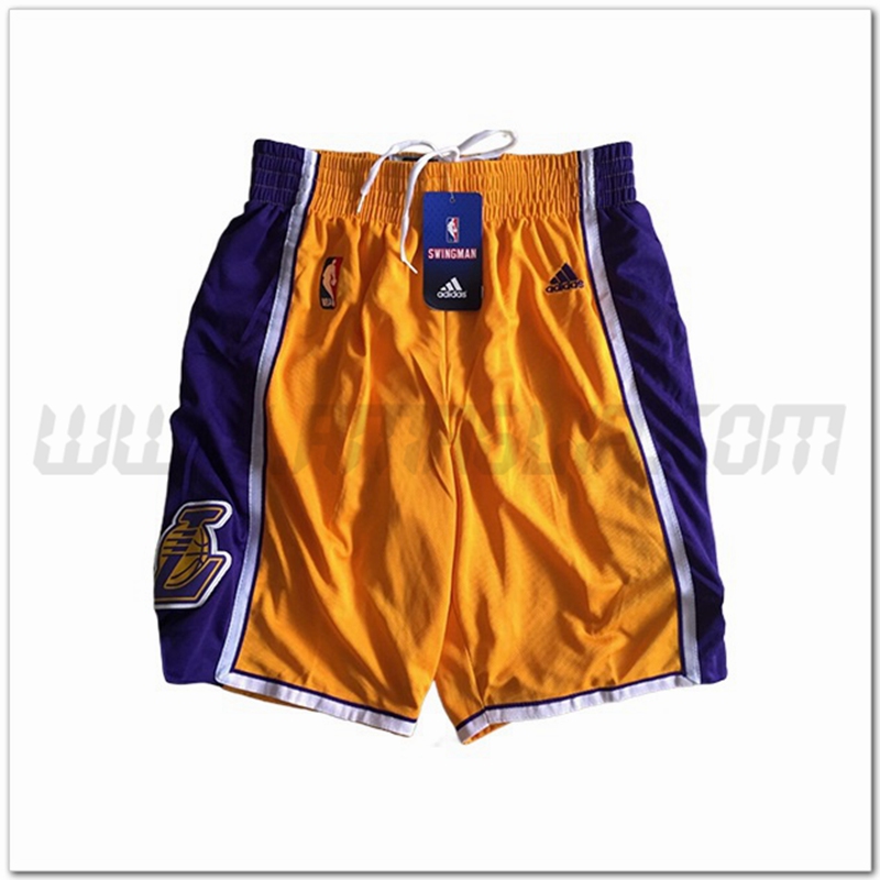 Pantaloncini NBA Los Angeles Lakers Giallo