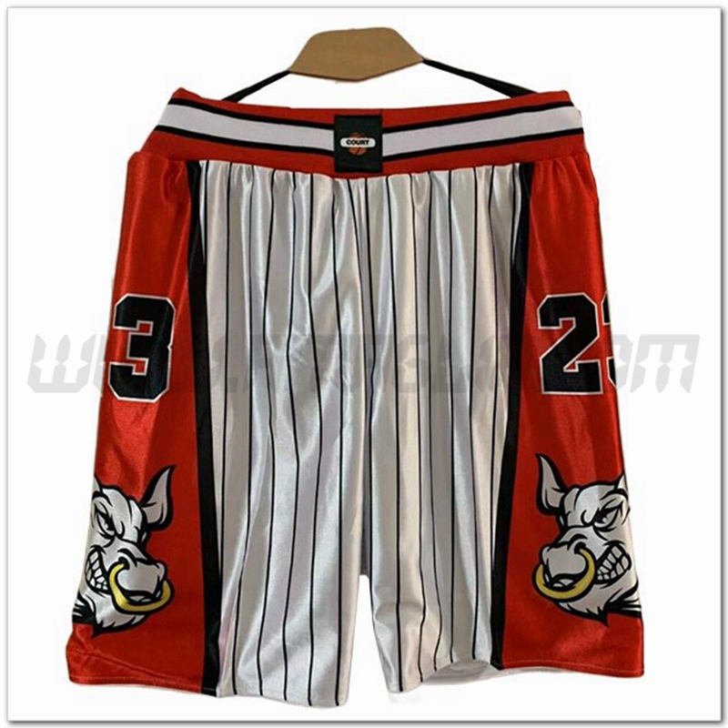 Pantaloncini NBA Chicago Bulls Bianco/Rosso