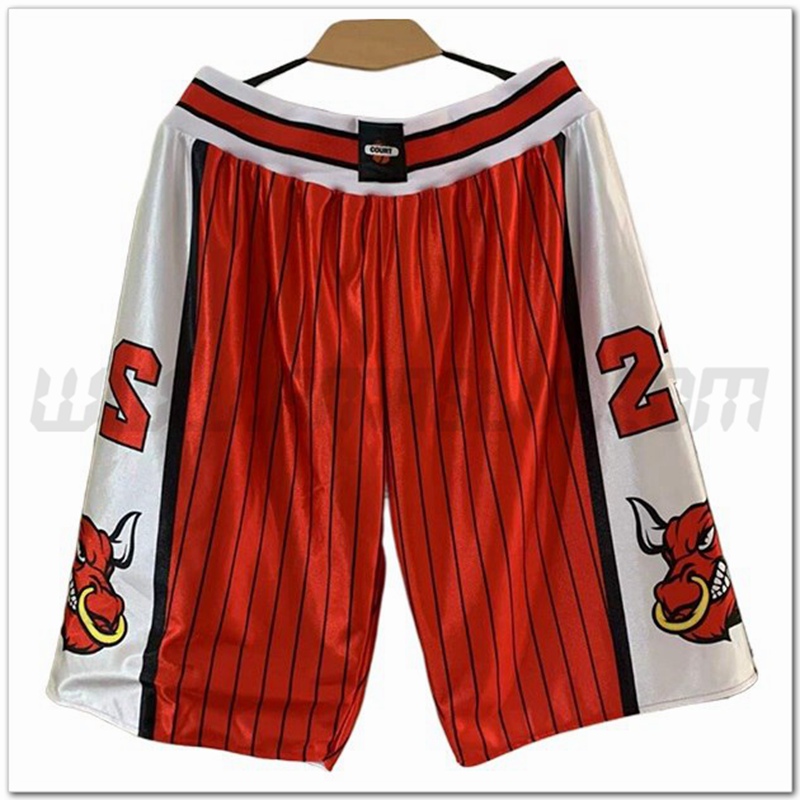 Pantaloncini NBA Chicago Bulls Rosso/Bianco