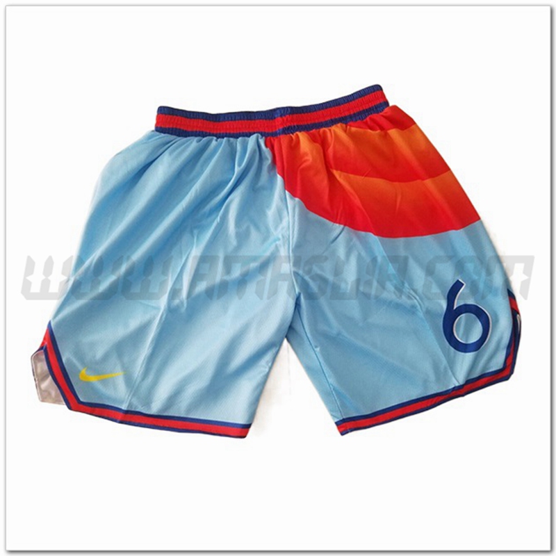 Pantaloncini NBA Chicago Bulls Blu Chiara