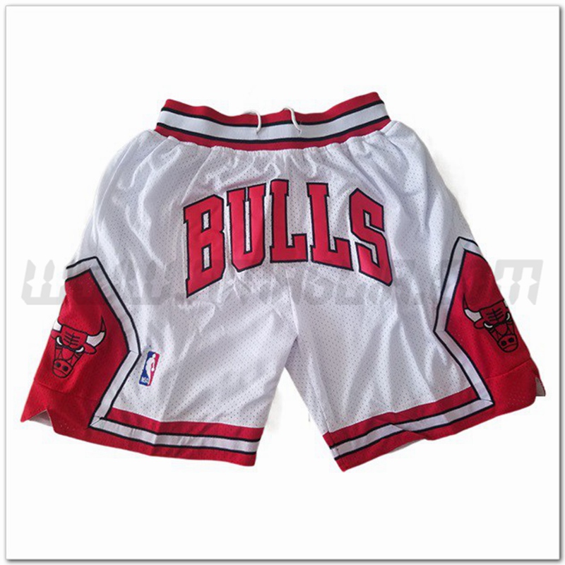 Pantaloncini NBA Chicago Bulls Bianco