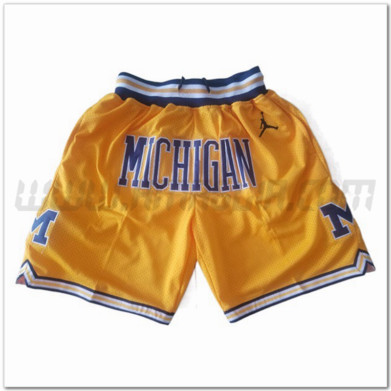 Pantaloncini NBA Chicago Bulls Giallo