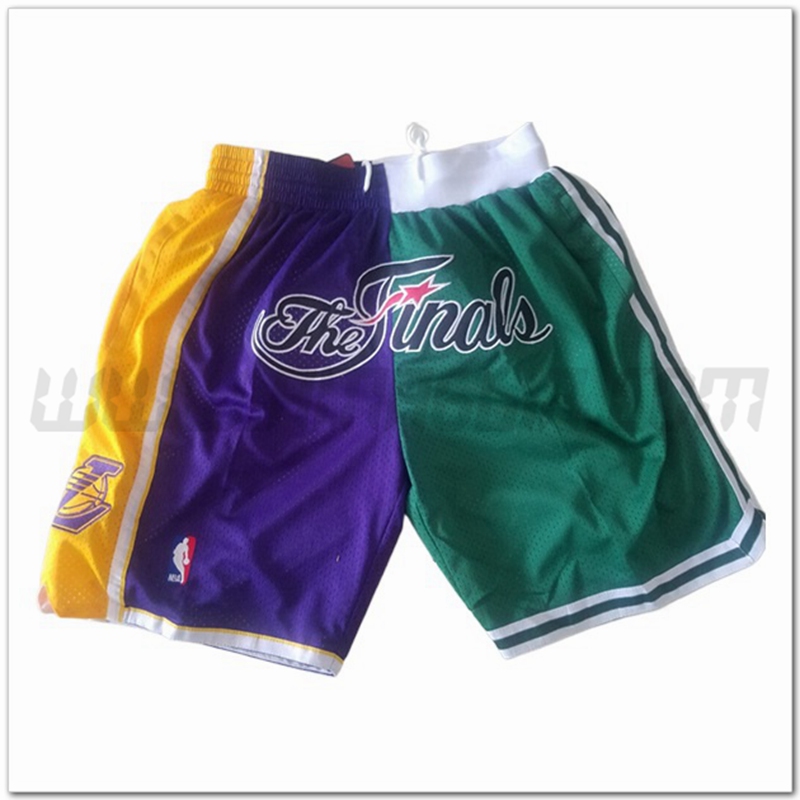 Pantaloncini NBA Chicago Bulls Viola/Verde