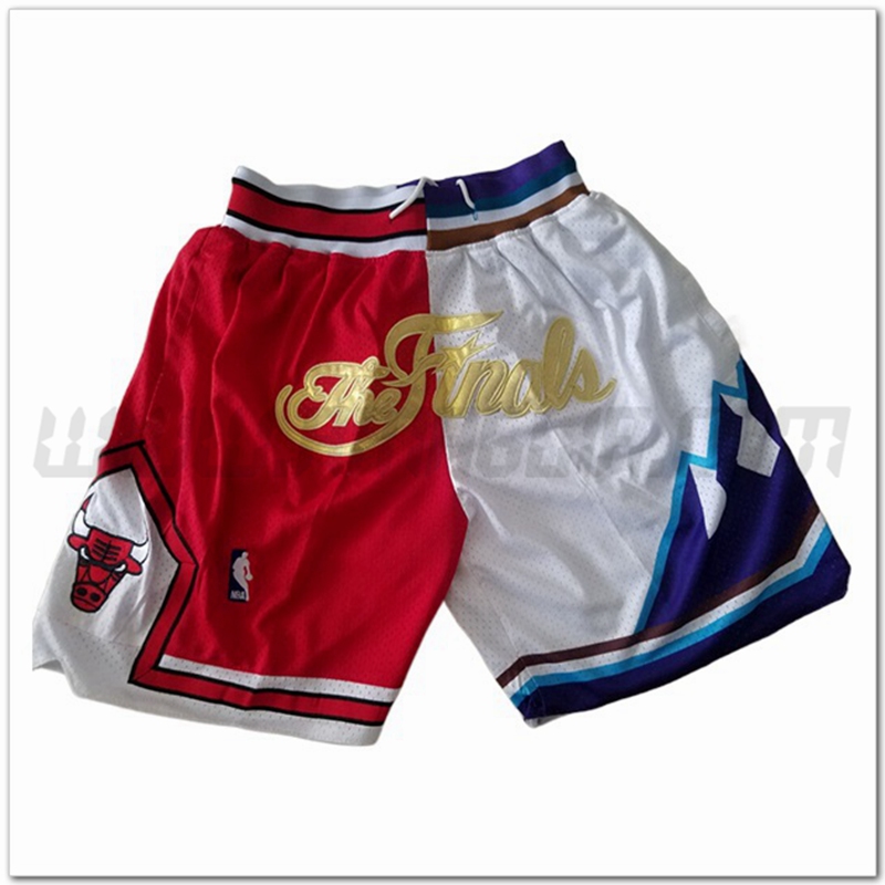 Pantaloncini NBA Chicago Bulls Rosso/Bianco