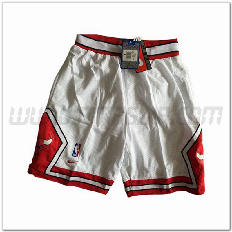 Pantaloncini NBA Chicago Bulls Bianco