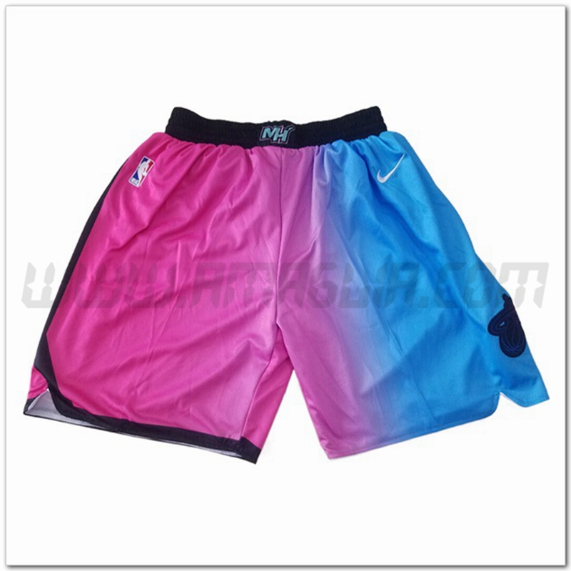 Pantaloncini NBA Miami Heat Rose/Blu