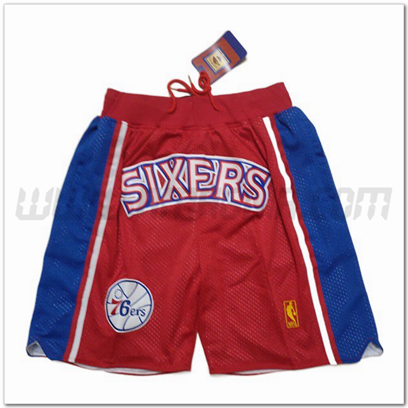 Pantaloncini NBA Philadelphia 76ers Rosso