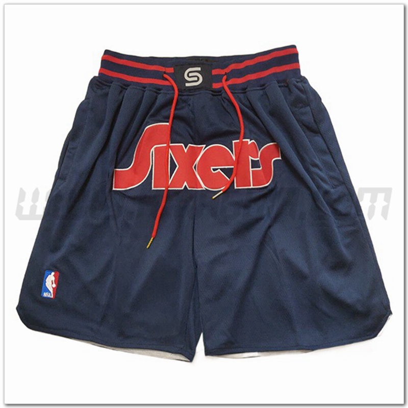 Pantaloncini NBA Philadelphia 76ers Blu Scuro