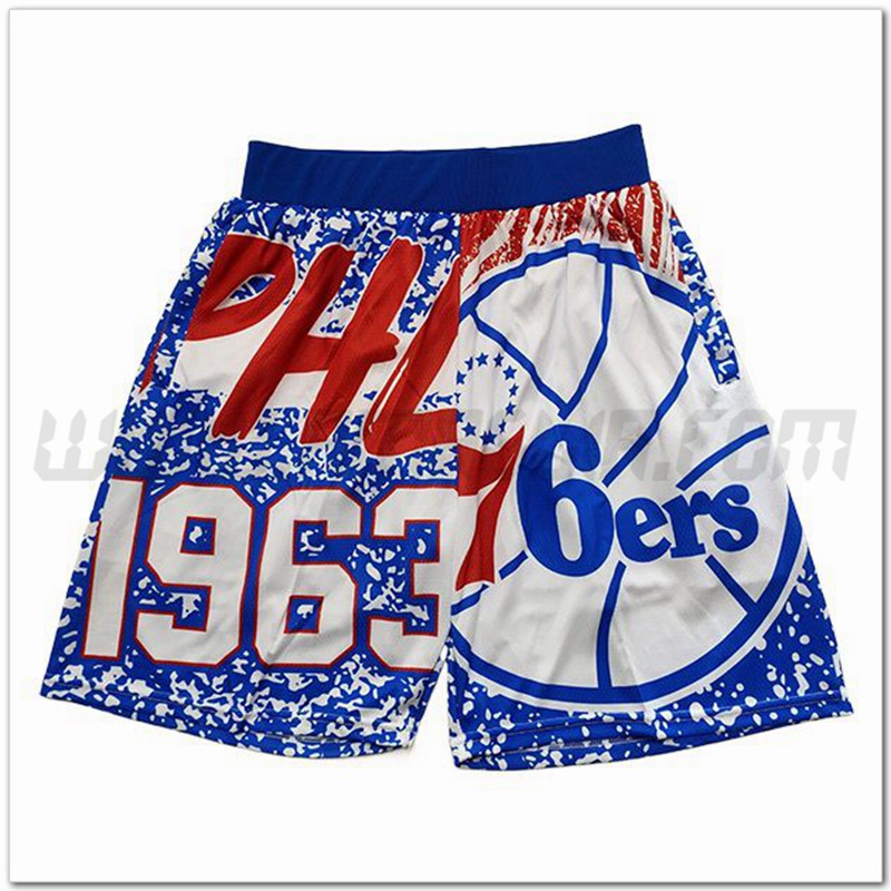 Pantaloncini NBA Philadelphia 76ers Blu