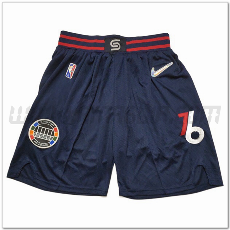 Pantaloncini NBA Philadelphia 76ers Blu Scuro