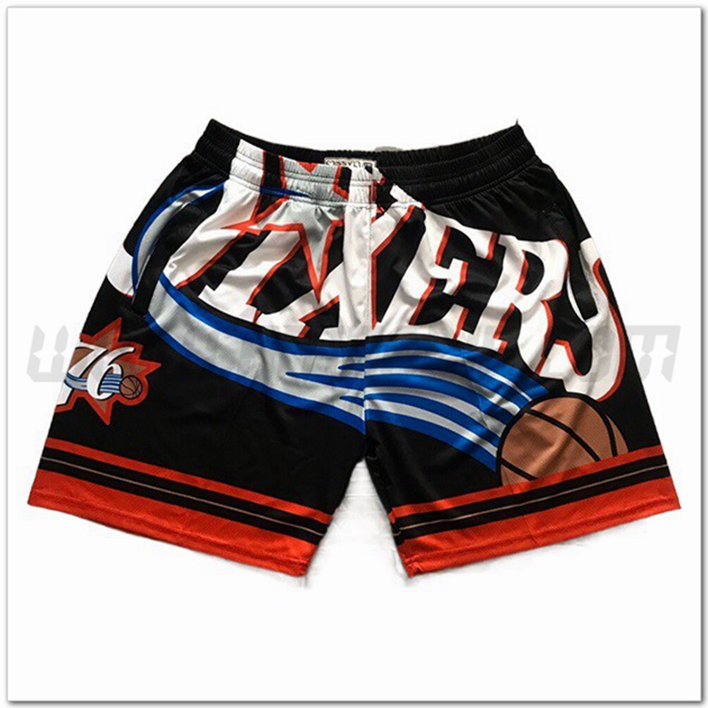 Pantaloncini NBA Philadelphia 76ers Nero
