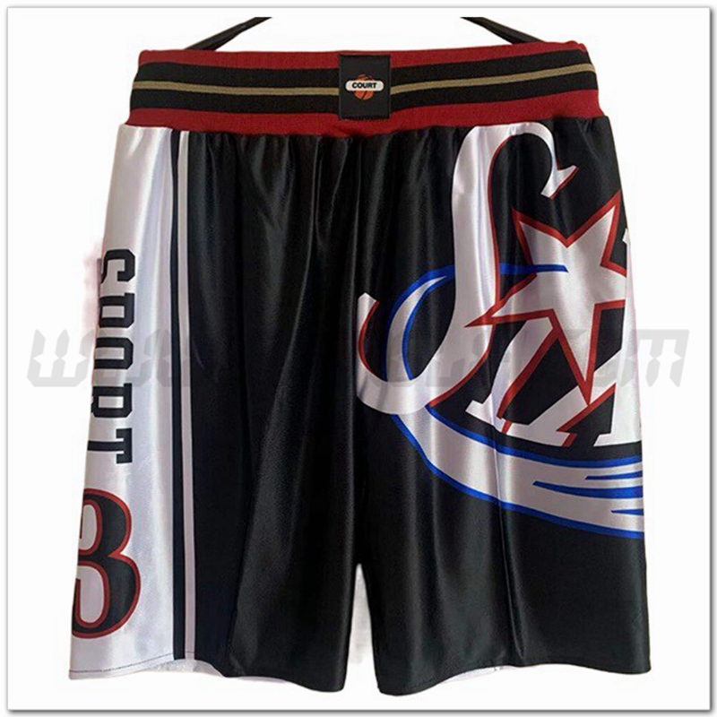 Pantaloncini NBA Philadelphia 76ers Nero