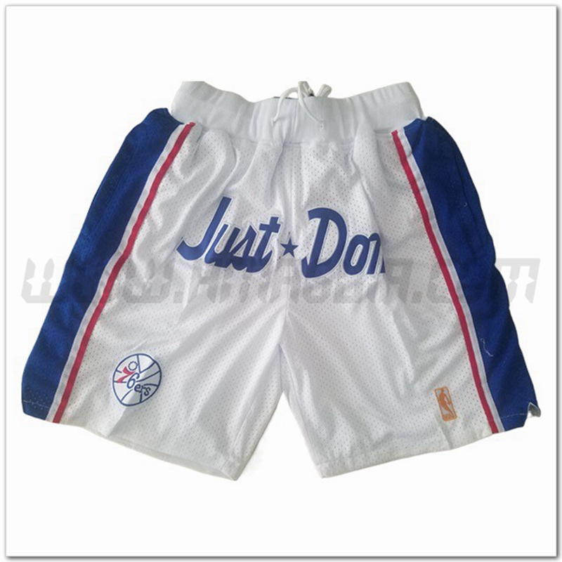 Pantaloncini NBA Philadelphia 76ers Bianco