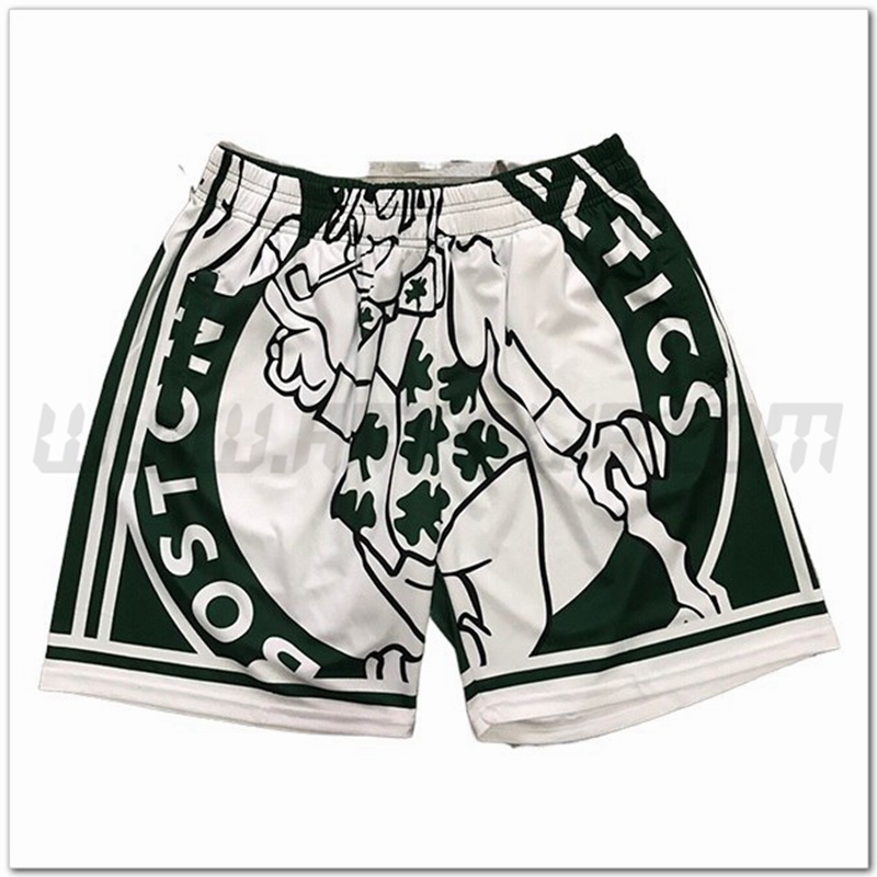 Pantaloncini NBA Boston Celtics Bianco