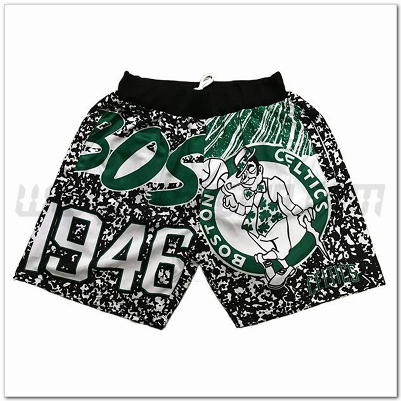 Pantaloncini NBA Boston Celtics Nero/Verde