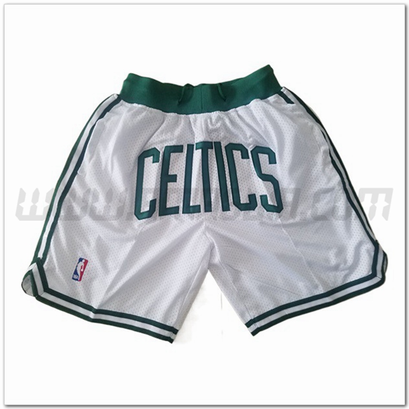 Pantaloncini NBA Boston Celtics Bianco