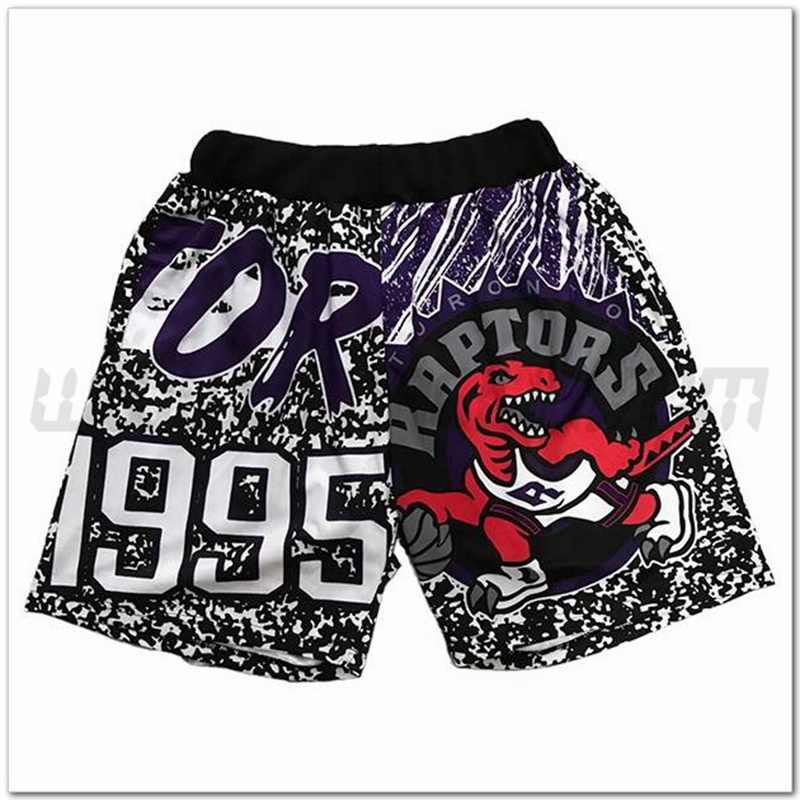 Pantaloncini NBA Toronto Raptors Nero/Viola