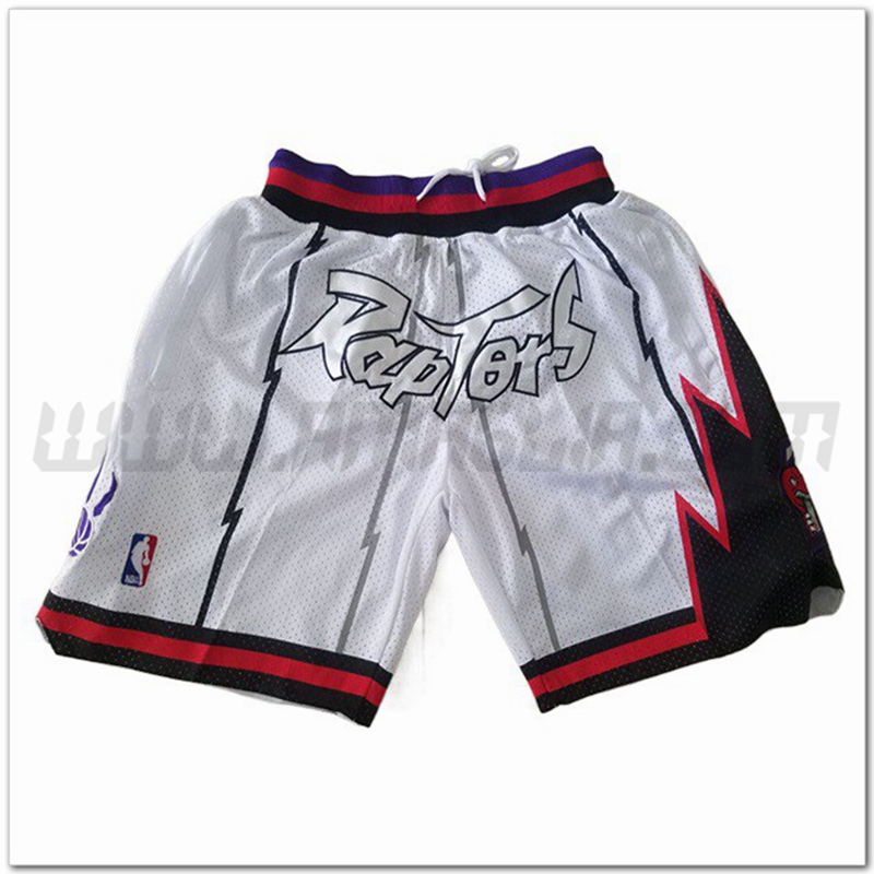 Pantaloncini NBA Toronto Raptors Bianco