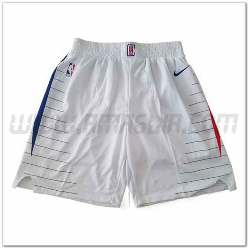 Pantaloncini NBA Los Angeles Clippers Bianco