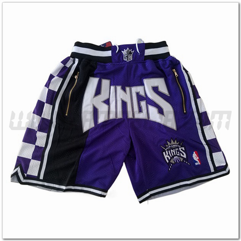 Pantaloncini NBA Sacramento Kings Viola