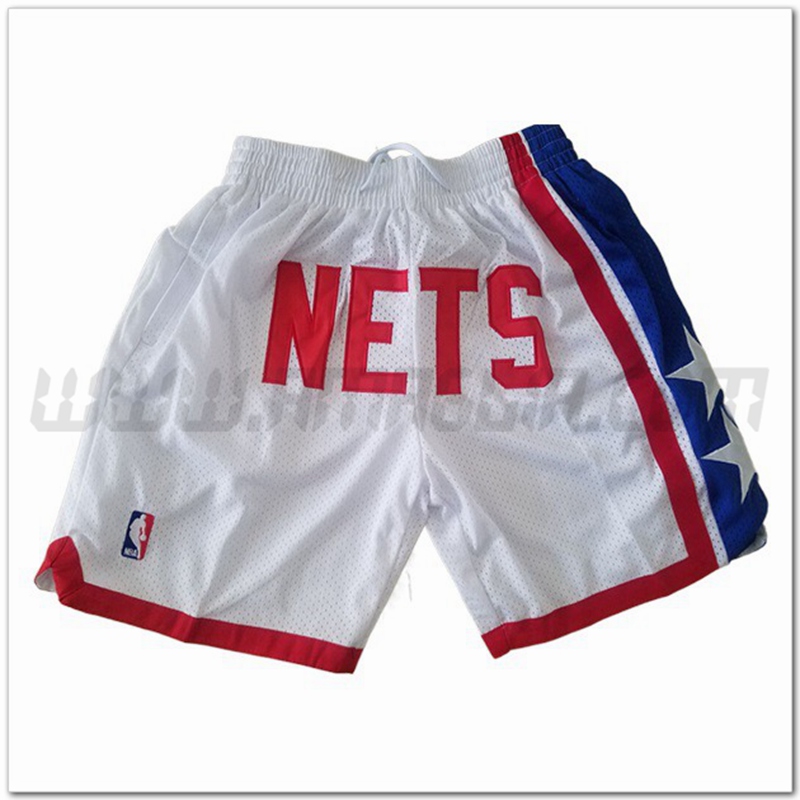 Pantaloncini NBA Brooklyn Nets Bianco