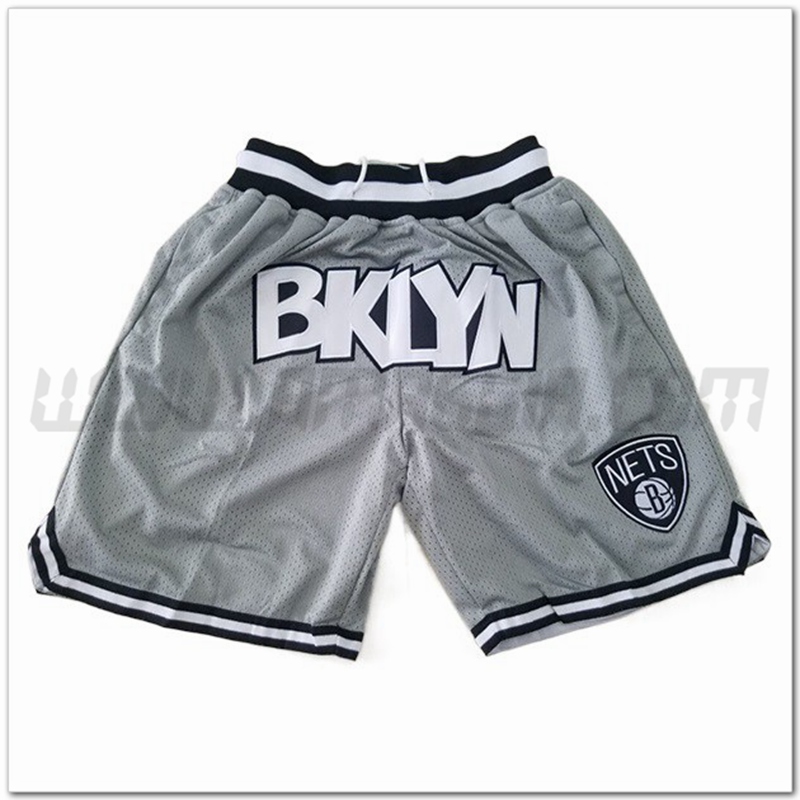 Pantaloncini NBA Brooklyn Nets Grigio