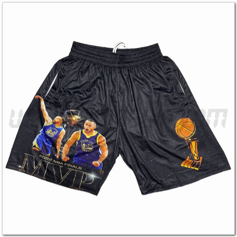 Pantaloncini NBA Golden State Warriors Nero