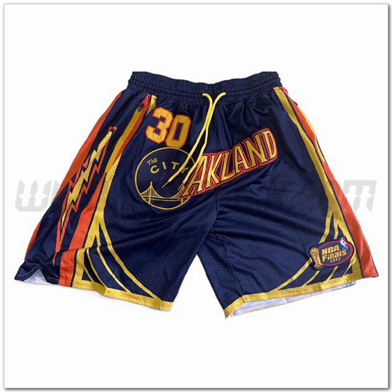 Pantaloncini NBA Golden State Warriors Blu Scuro