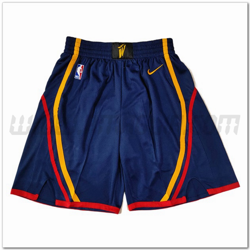 Pantaloncini NBA Golden State Warriors Blu Scuro