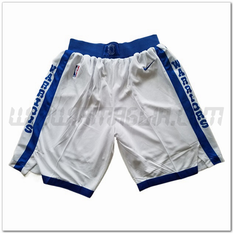 Pantaloncini NBA Golden State Warriors Bianco