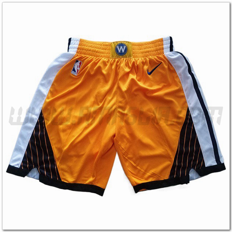 Pantaloncini NBA Golden State Warriors Giallo