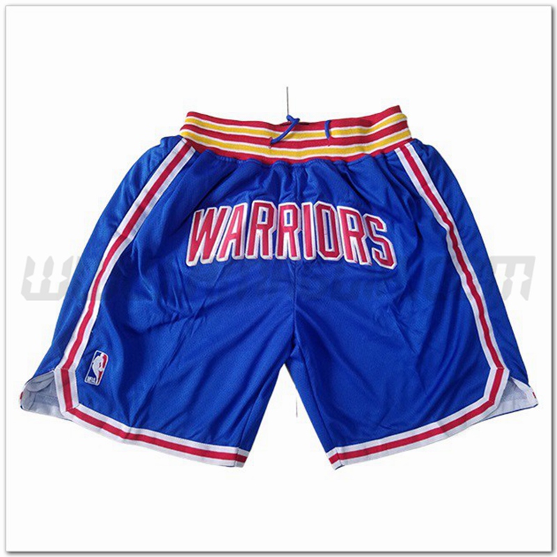 Pantaloncini NBA Golden State Warriors Blu