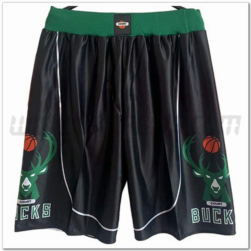 Pantaloncini NBA Milwaukee Bucks Nero