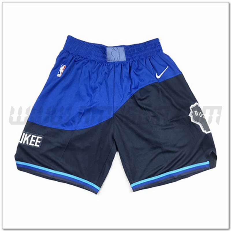 Pantaloncini NBA Milwaukee Bucks Blu