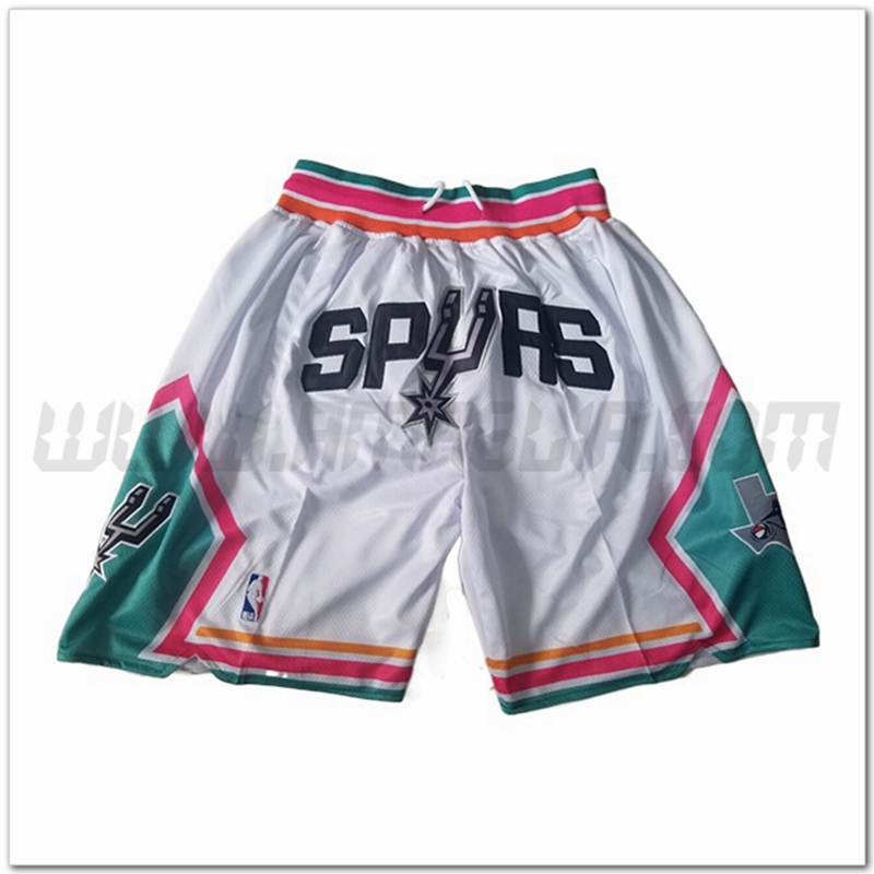 Pantaloncini NBA San Antonio Spurs Bianco