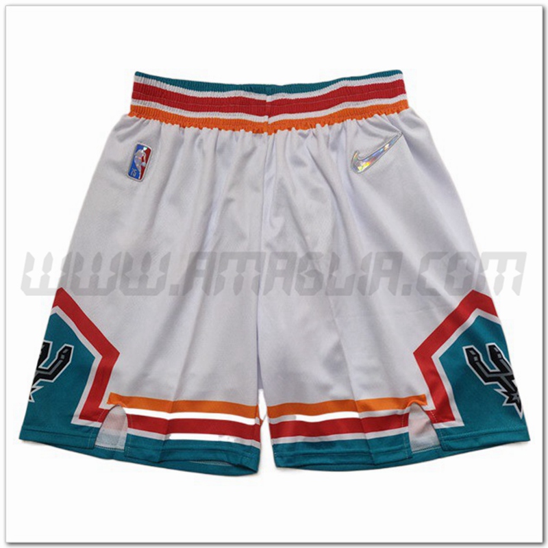 Pantaloncini NBA San Antonio Spurs Bianco