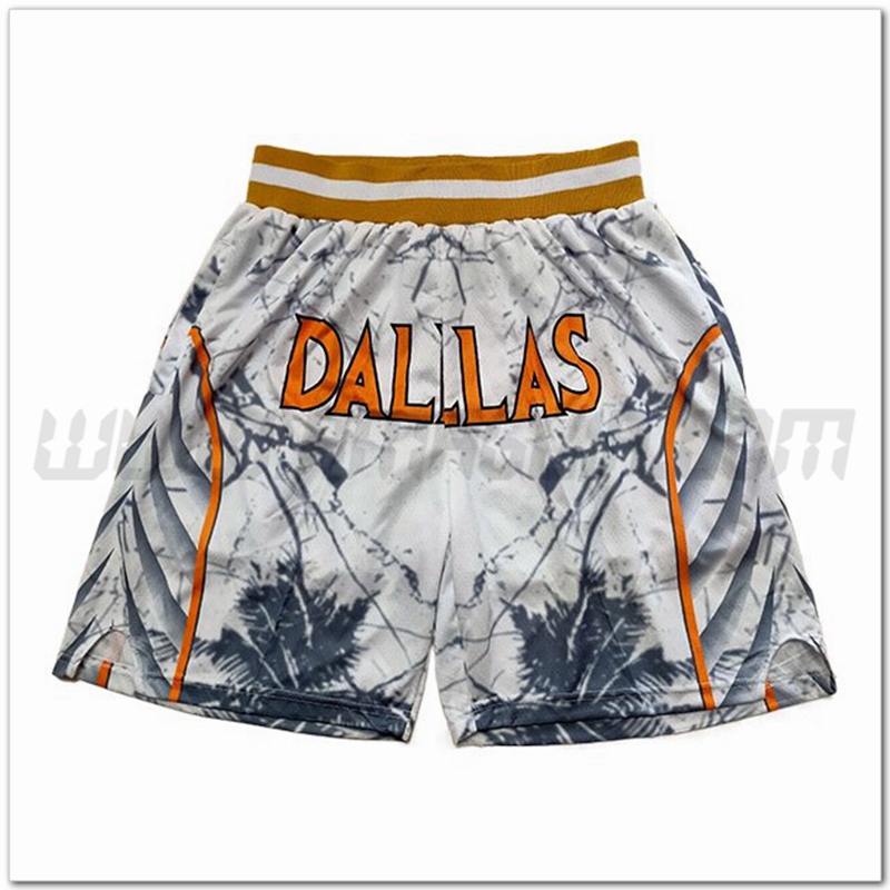 Pantaloncini NBA Dallas Mavericks Bianco