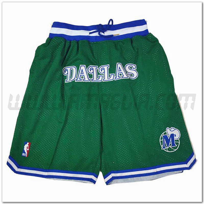 Pantaloncini NBA Dallas Mavericks Verde
