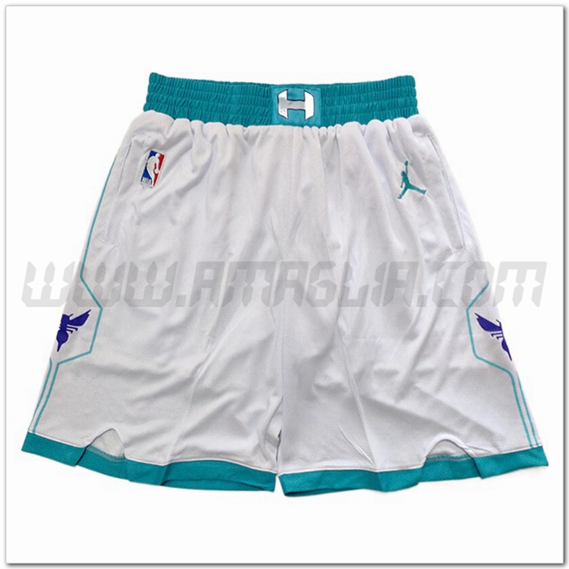 Pantaloncini NBA Charlotte Hornets Bianco
