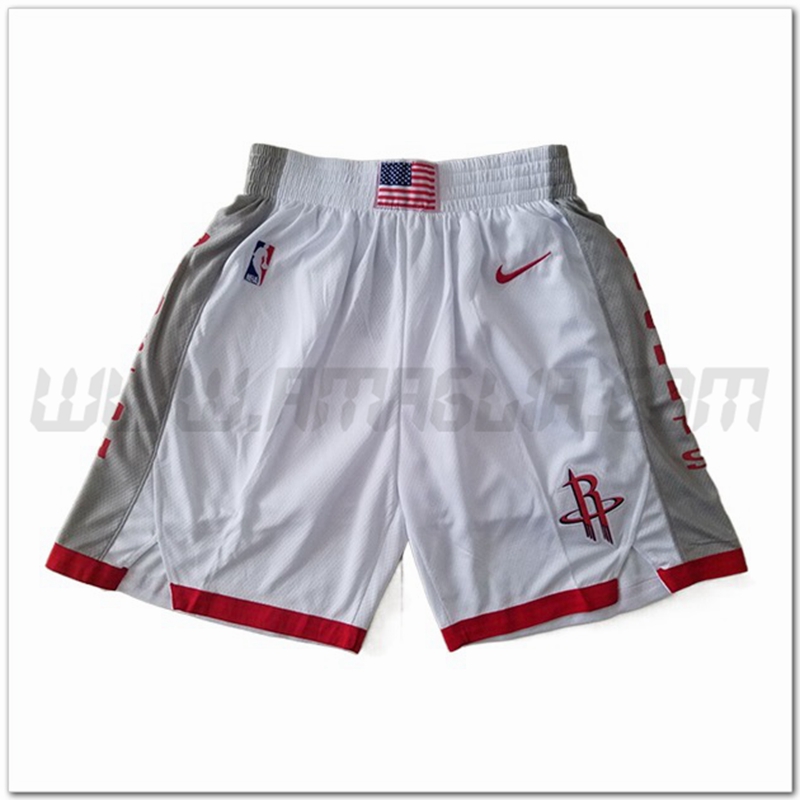 Pantaloncini NBA Houston Rockets Bianco