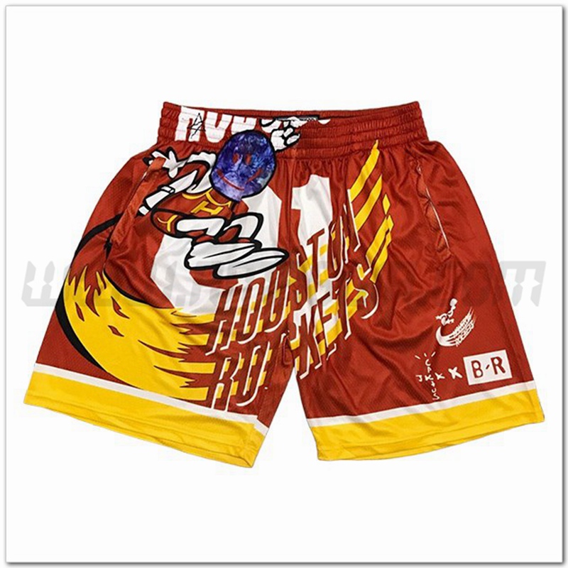 Pantaloncini NBA Houston Rockets Rosso