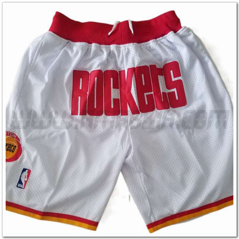Pantaloncini NBA Houston Rockets Bianco