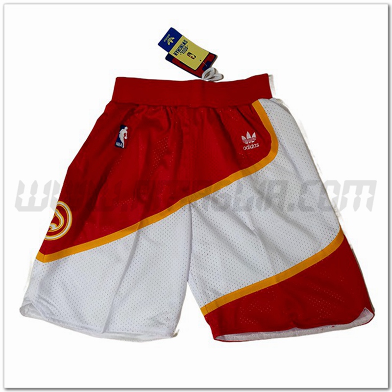 Pantaloncini NBA Atlanta Hawks Rosso/Bianco