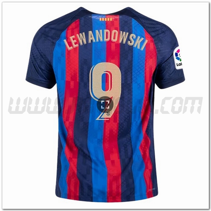 Prima Maglia LEWANDOWSKI #9 FC Barcellona 2022 2023