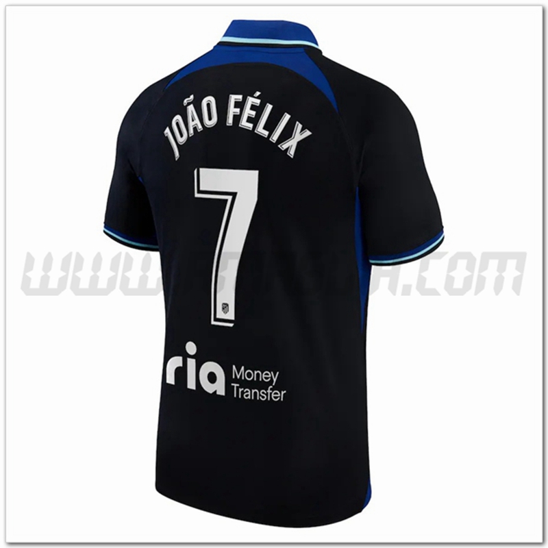 Seconda Maglia JO鑴橭 F鑴IX #7 Atletico Madrid 2022 2023