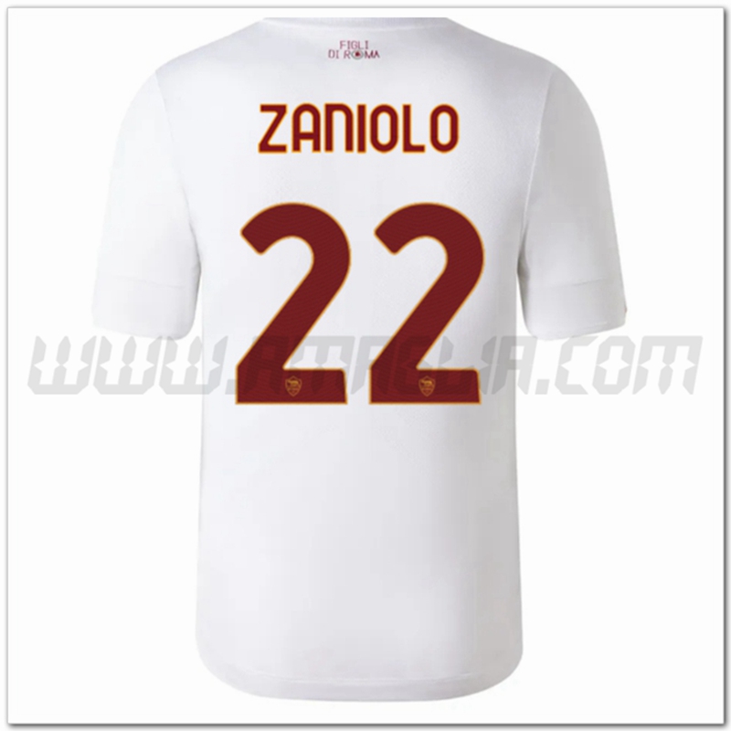 Seconda Maglia ZANIOLO #22 AS Roma 2022 2023