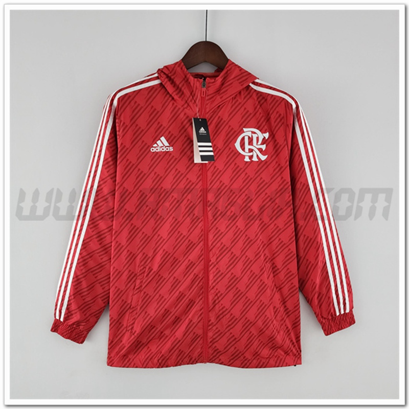 Giacca a Vento Flamengo Bianco/Rosso 2022 2023