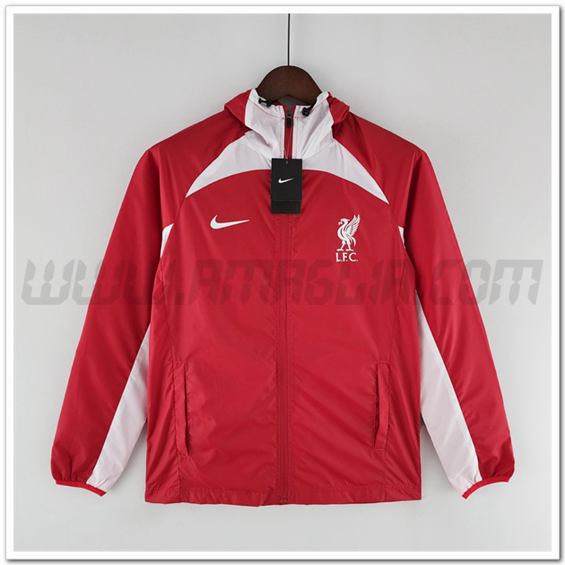 Giacca a Vento FC Liverpool Rosso/Bianco 2022 2023