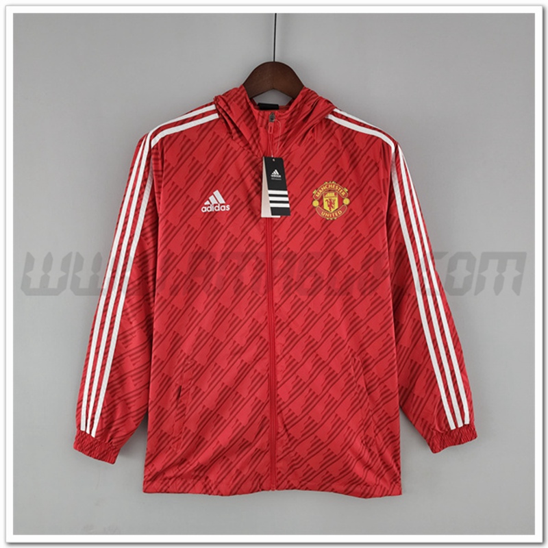 Giacca a Vento Manchester United Rosso 2022 2023